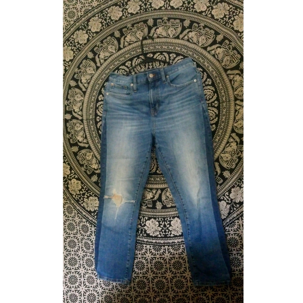 Madewell high rise slim boyjeans